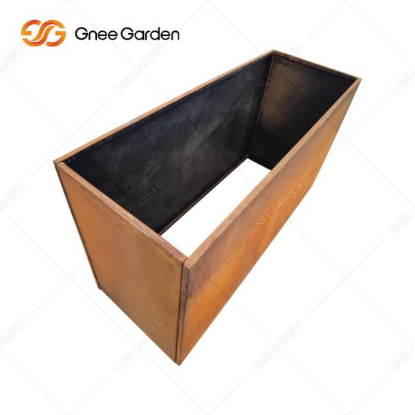 Garden Corten Steel Planter Boxes Rectangular Shaped