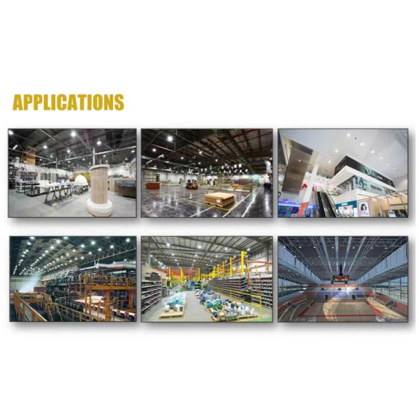 200W UFO LED High Bay Light Fixtures IP65 For Warehouse