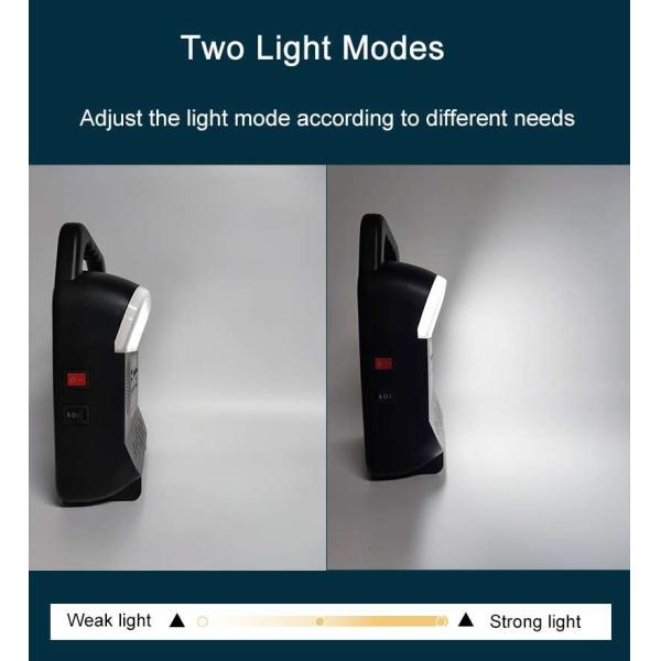 IP65 Outdoor Portable Solar Power Bank Station Rechargeable Camping Flash Light