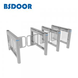 Quality 35 Persons / Min Brushed Speed Gate Turnstile With Face Reader for sale
