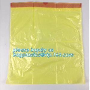 Disposable biohazard infectious plastic drawstring medical waste bag, Promotiona