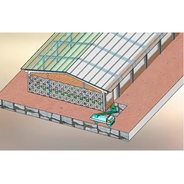 Steel Chicken House Equipment Easy Install With Automatic Feeding System