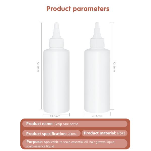 200ml HDPE Shampoo Packaging Hair Care Packaging Cosmetic Bottle UKL29