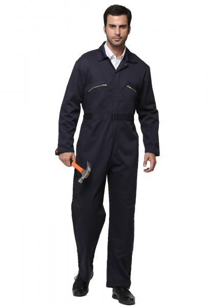 Buy Industrial Uniforms Mens Work Overalls With Multi Functional Pockets 65% P 35% C at wholesale prices