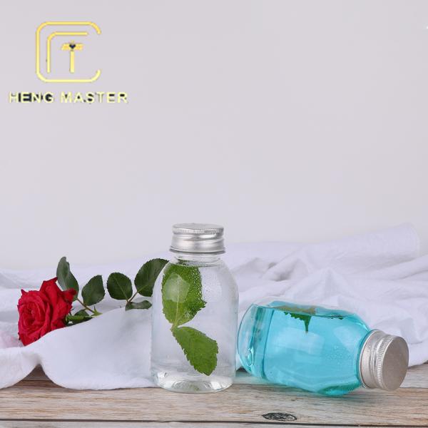 250ml Milk Tea Drink Bottle 8 Oz Plastic Juice Bottles With Caps