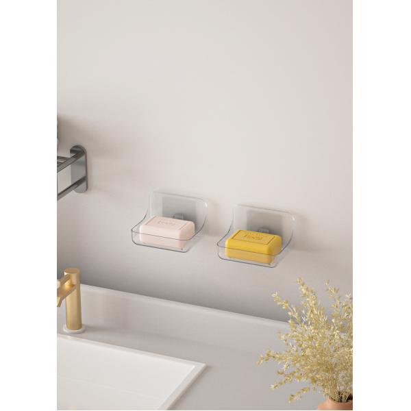 No Drilling Required Wall Mounted Soap Holder , No Residue Soap Dish Holder