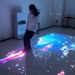 Portable Interactive Ground Projection Machine 4000 Lumens