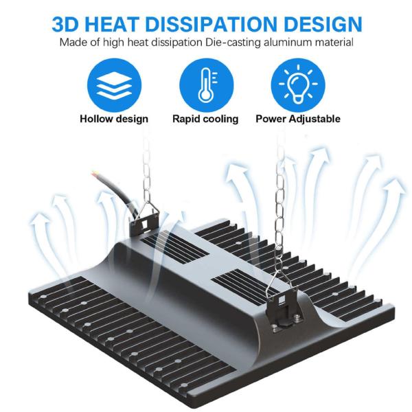 3CCT Switchable LED Linear High Bay Light 190LM/W 200w Dimmable