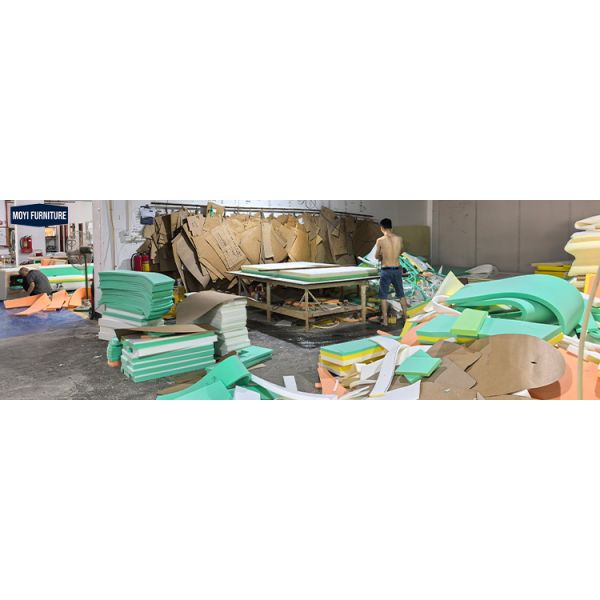 Modular queen size bed room furniture set featuring full upholstered linen frame and modern luxury furniture designs