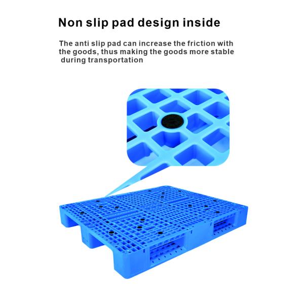 4-Way Entry Disposable Plastic Pallet Wrap with 6 Runners ISO9001 Endorsed and Sturdy