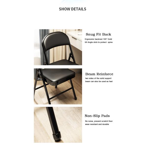 0.5cm Cushion Waterproof Fabric Outdoor Folding Garden Chairs 3.8KG