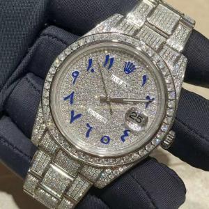 China VVS Moissanite Lab Diamonds Watch Men Women Iced Ice Cube on sale