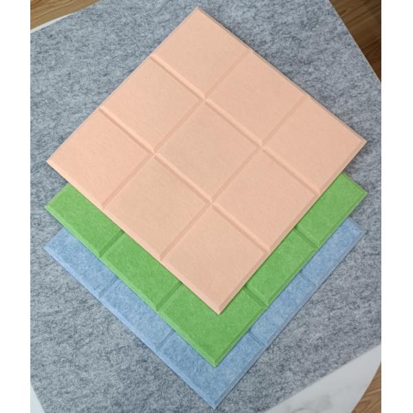 Buy Soundproofing Polyester Acoustic Panels Bevled Edge Self adhesive Acoustic Panel at wholesale prices