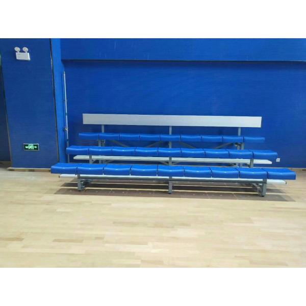 3 Rows Soccer Aluminum Stadium Seat Bleachers With Plastic Bucket Seat