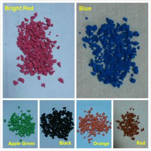 Buy cheap Colorful EPDM rubber granules powder for rubber flooring surface from wholesalers