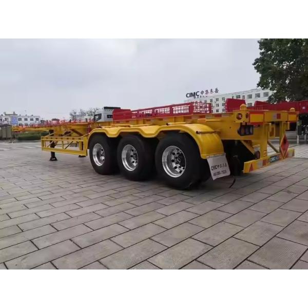 CIMC 2/3 Axles 20-40-45ft Extendable Slider Skeleton Container Chassis Semi-trailer