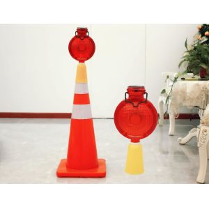 Quality Traffic Roadblock Solar Flashing Warning Lights / Solar Powered Traffic Lights for sale