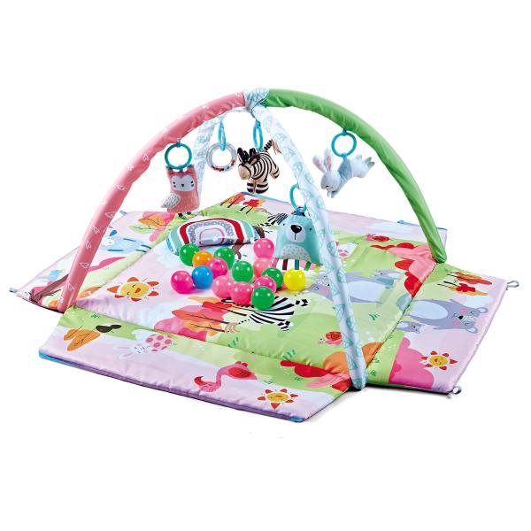 Baby Gym Play Mat for Sensory and Motor Skill Development Language Discovery, Thicker Non-Slip Baby Activity Gym