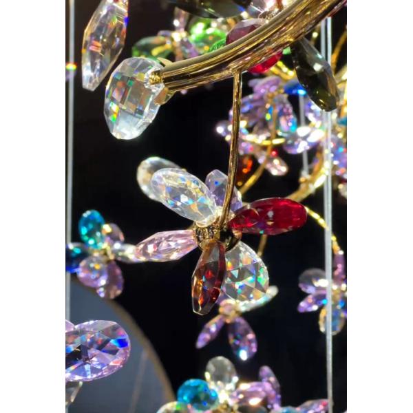 Custom Chandeliers Colored Crystal Chandelier Art And Light And Shadow Expression