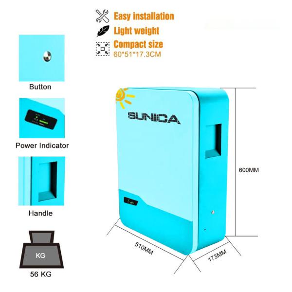 OEM Lifepo4 Battery Storage 48v100ah 200ah Wall Battery CAN