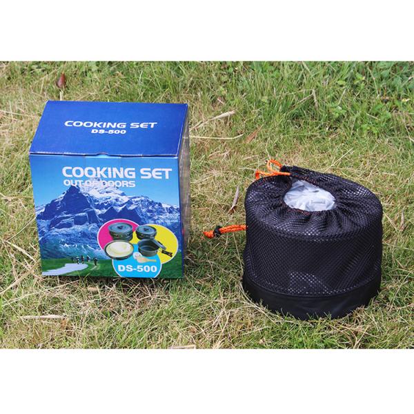 Modern Design Style Picnic Camping Cooking Set With Aluminum Handle