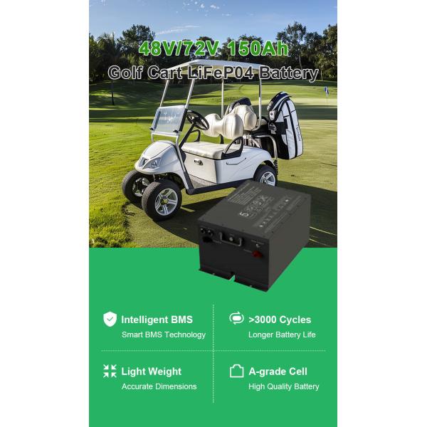 Long Cycle Life 48V 105Ah Lifepo4 Battery Pack 5000 Cycles 0.2C for Mini Car Golf Cart