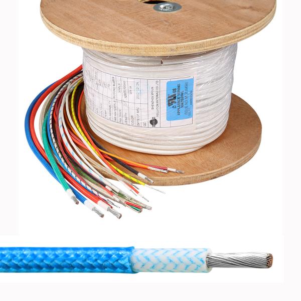 Buy 18 AWG Fibreglass Insulated Cable Stranded Conductor Copper Wire at wholesale prices