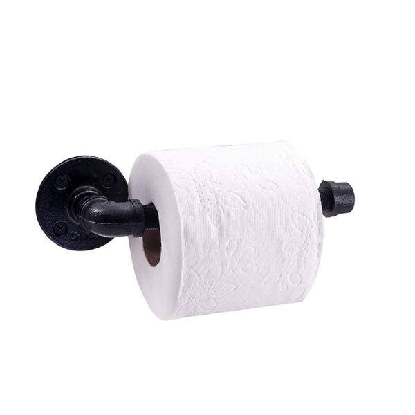 Malleable Iron Industrial Pipe Toilet Paper Holder Casting For Home Decoration Furniture