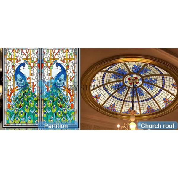 Tiffany Style Stained Glass Decorative Panels for windows / Furniture