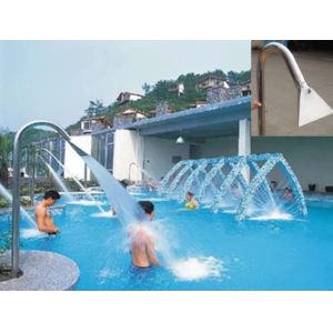 Outdoor SS304 Swimming Pool Cascade Waterfall Bubble Chair
