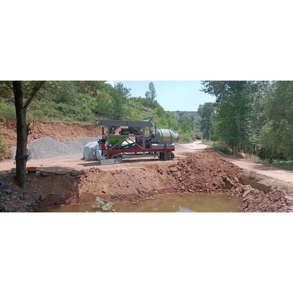 XDEM Mobile Concrete Batching Plant Drum Type Mixing 46kw