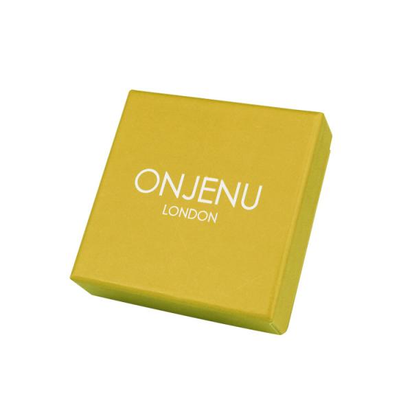 Art Paper Custom Cardboard Jewelry Box For Gem Stone Bangle Packaging With Sponge Insert