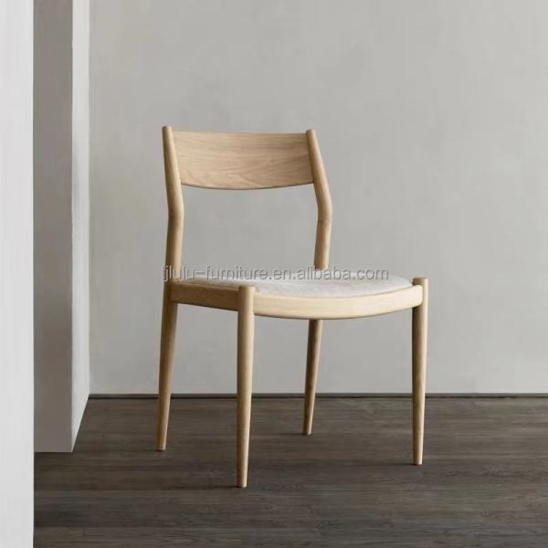 Restaurant Wood Dining ArmChair Mid Century Modern Design Solid Wood Mail Packing Y