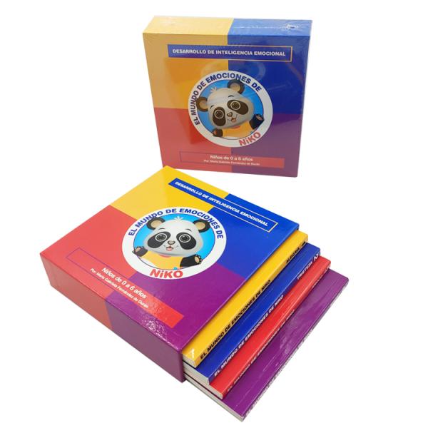 Cardboard Text Book Printing Services 68x68mm Custom Board Book Printing