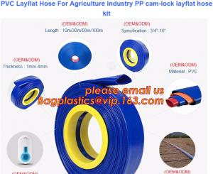 China PVC Layflat Hose For Agriculture Industry PP cam-lock layflat hose kit on sale