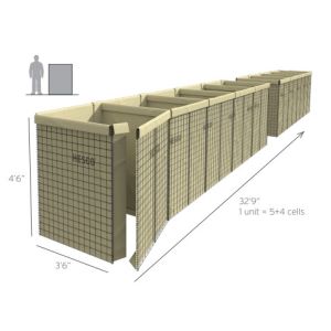 China Square Hole Mil 1 3.0mm Hesco Barrier Fortress on sale