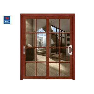 Buy cheap Kitchen Sliding 90min Fireproof Solid Wood Glass Doors from wholesalers