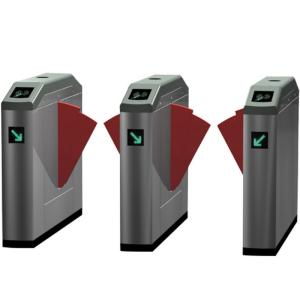 Counter Swing Security Turnstile Gate RFID Card Reader / Barcode Reader System