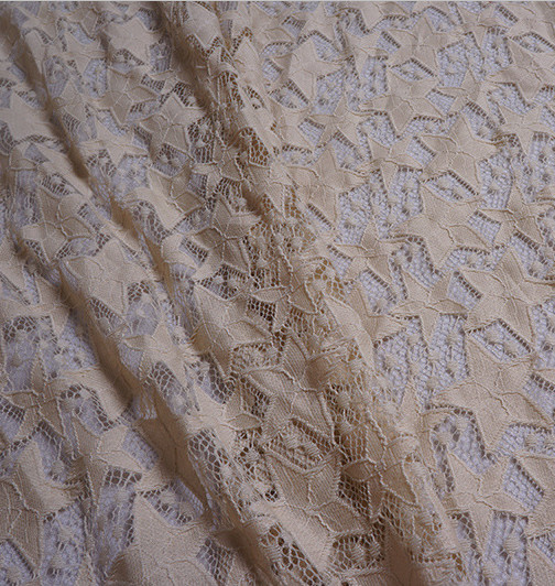 2017 Hot Sale Pink Hollow-out the Five-Star Flower Fall-Plate Stitch Lace Fabrics