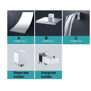 Space Saving Waterfall Shower Faucet , Shower Faucet Set With Hand Shower Spray