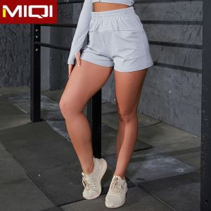 Quality Soild Grey Scrunch Workout Shorts for sale