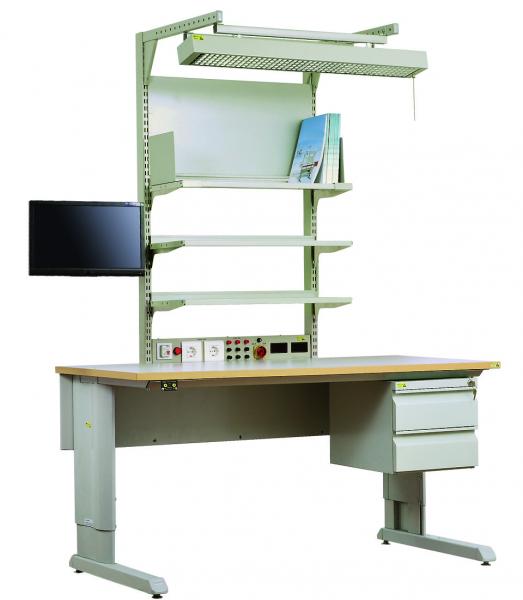 Buy Height Adjustable Electronic Assembly Workbench Anti Static Desk Multi Function at wholesale prices