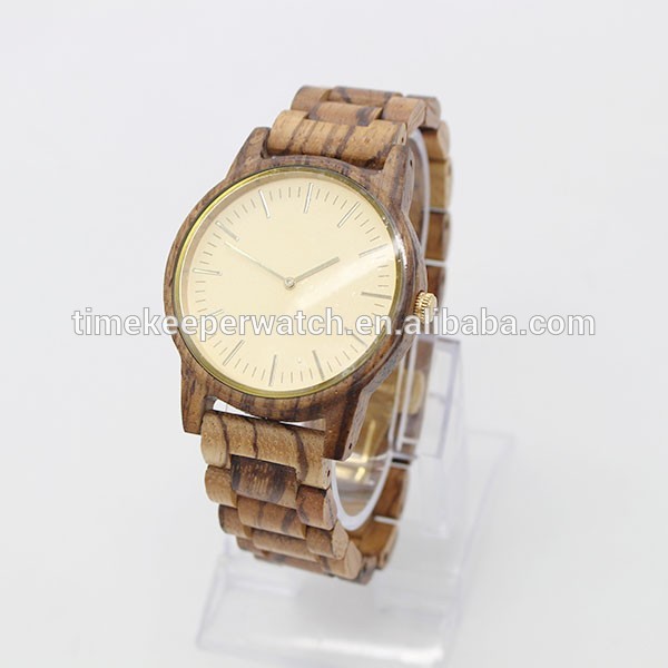 wood watch band ,zebra wood wristwatches oem .