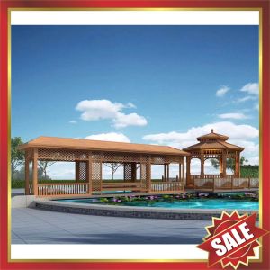 prefabricated garden park villa hotel Aluminium alloy metal gazebo pavilion