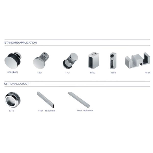 Easy Installation Shower Screen Rollers High Precision Heat Resistance