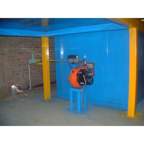 Powder Coating Line for Hospital Beds with Manual Electrostatic Spray Gun