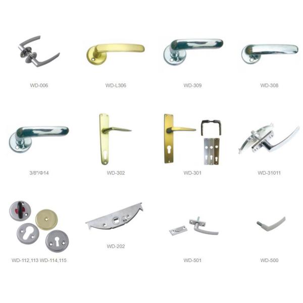 Zinc Alloy Steel Door Handles EN1906 European Door Handle For Wooden Doors