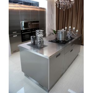 Buy cheap 2021 NEW Design 304 Stainless Steel Modern Modular Kitchen Cabinet from wholesalers