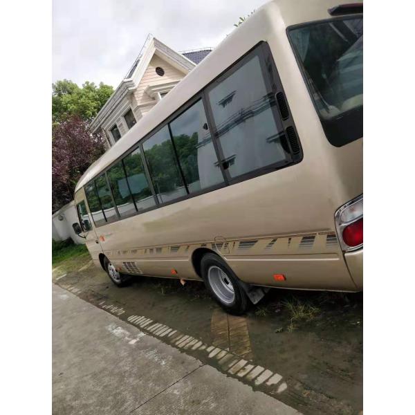 Used Toyota Coaster Bus 2016 good quality school bus Golden cheap for sale
