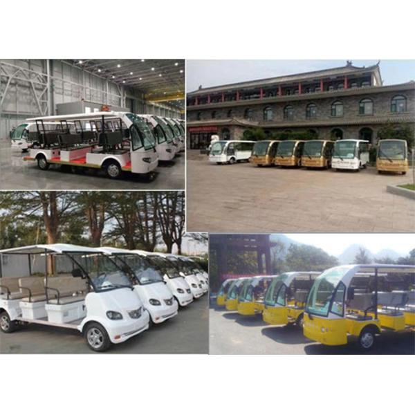 Plastic Bus Seat Battery Operated 4kW Electric Bus With Alarm Lamp For City Walking Street